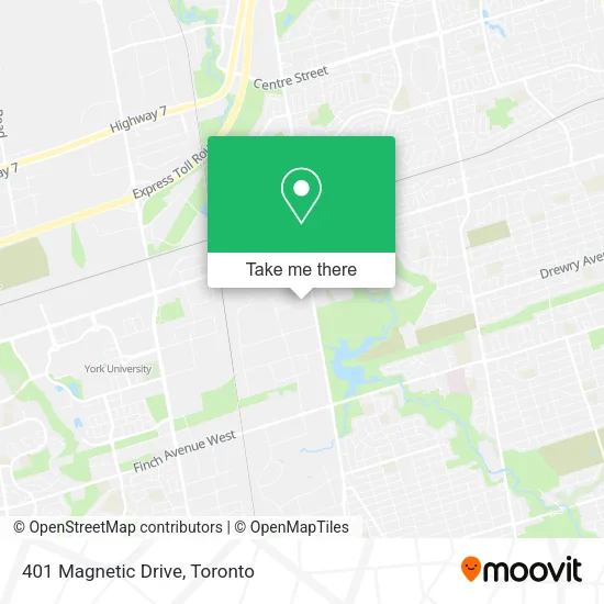 401 Magnetic Drive map