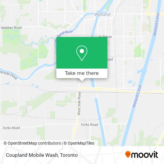 Coupland Mobile Wash map