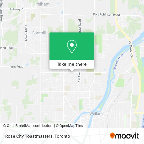 Rose City Toastmasters map