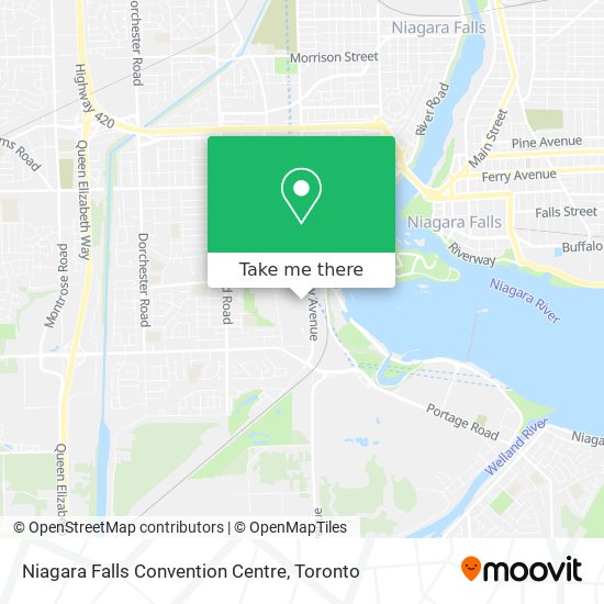 Niagara Falls Convention Centre map