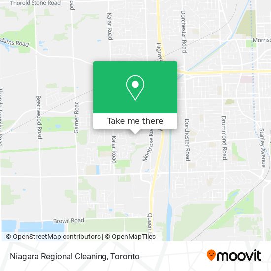 Niagara Regional Cleaning map