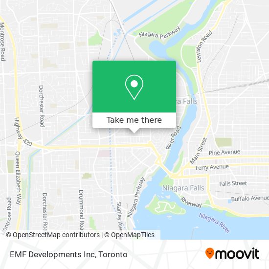 EMF Developments Inc map