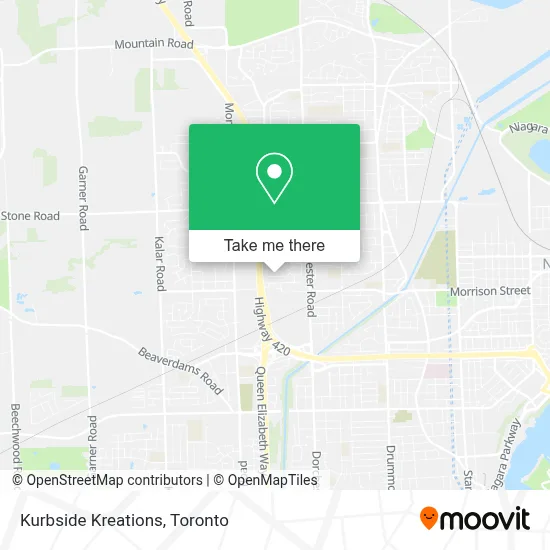 Kurbside Kreations map