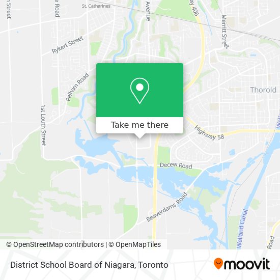 District School Board of Niagara map