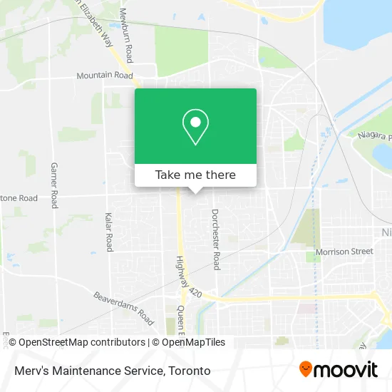 Merv's Maintenance Service map