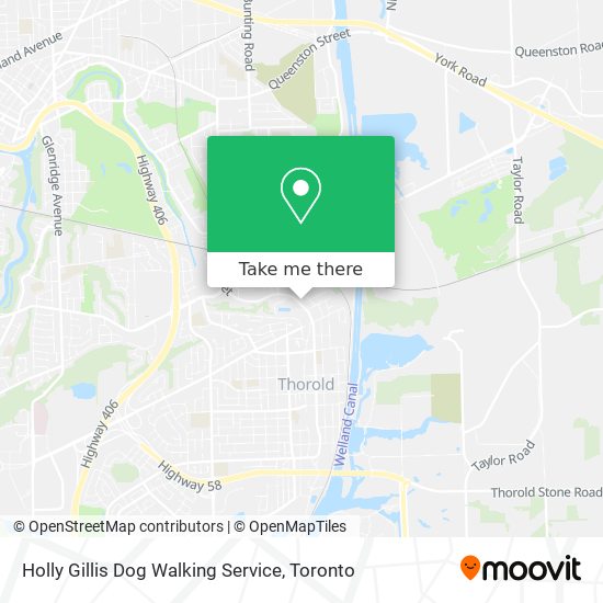 Holly Gillis Dog Walking Service map