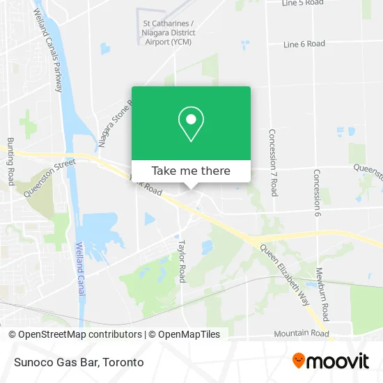 Sunoco Gas Bar map