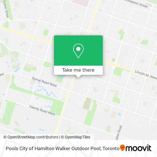 Pools City of Hamilton Walker Outdoor Pool map