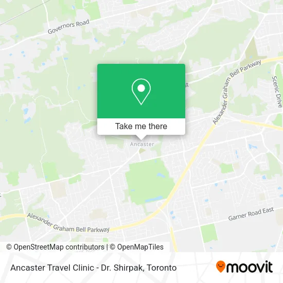 Ancaster Travel Clinic - Dr. Shirpak map