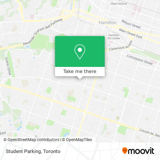 Student Parking map