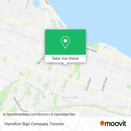 Hamilton Sign Company map