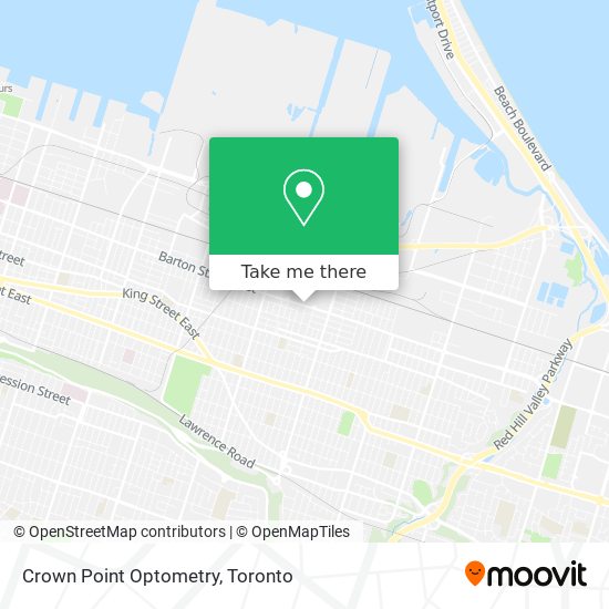 Crown Point Optometry map