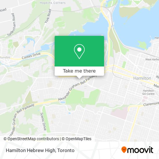 Hamilton Hebrew High map
