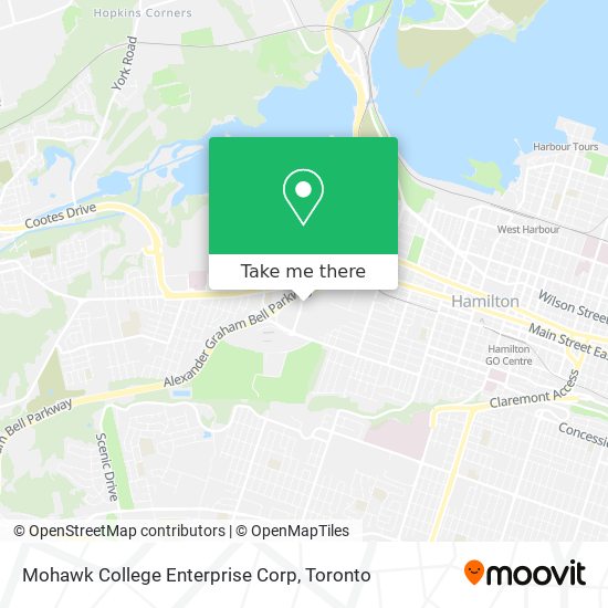 Mohawk College Enterprise Corp map