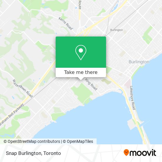 Snap Burlington map