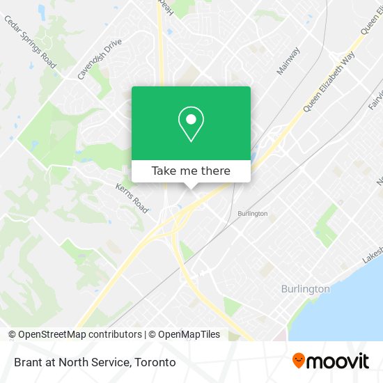 Brant at North Service map