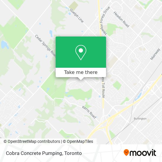 Cobra Concrete Pumping map