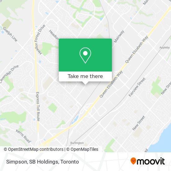 Simpson, SB Holdings map