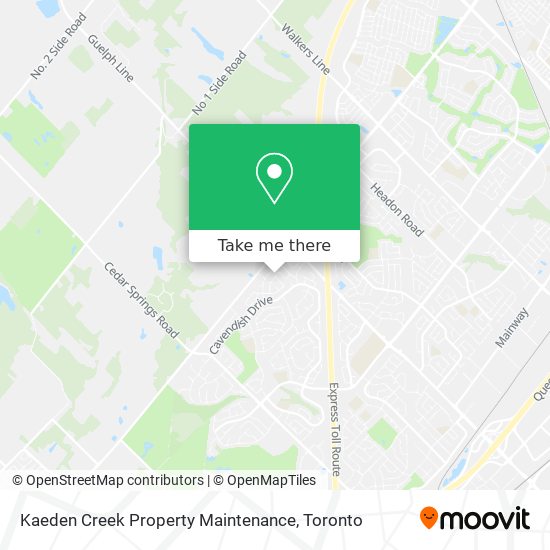 Kaeden Creek Property Maintenance map