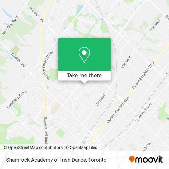 Shamrock Academy of Irish Dance map