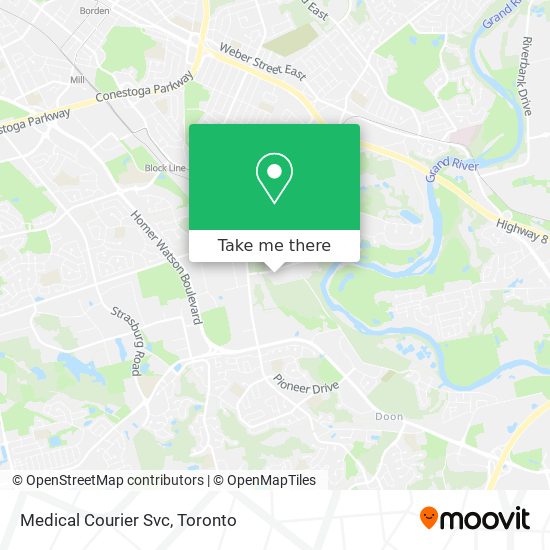 Medical Courier Svc map