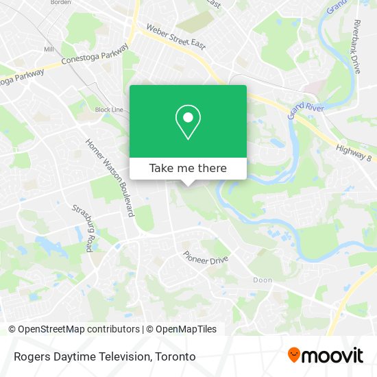 Rogers Daytime Television map