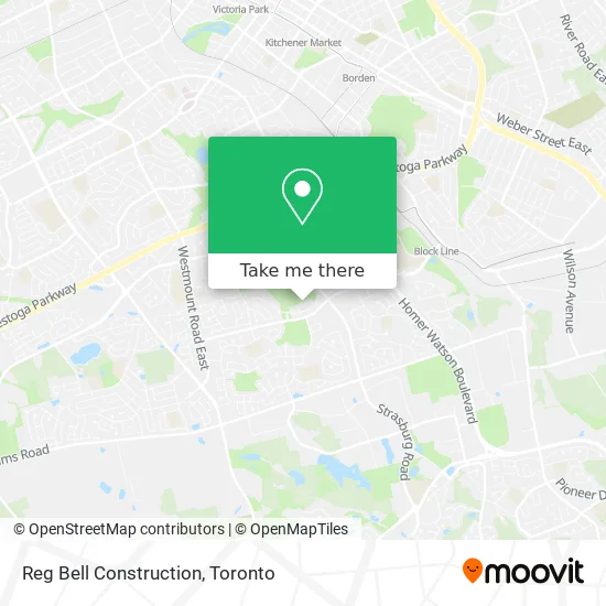 Reg Bell Construction map