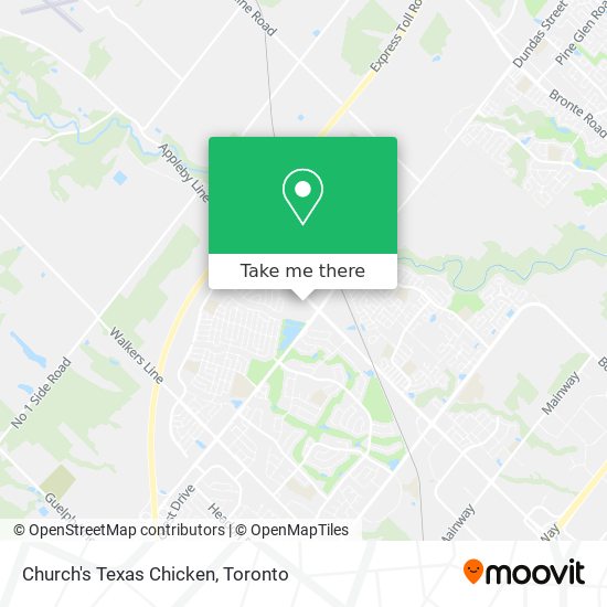 Church's Texas Chicken map