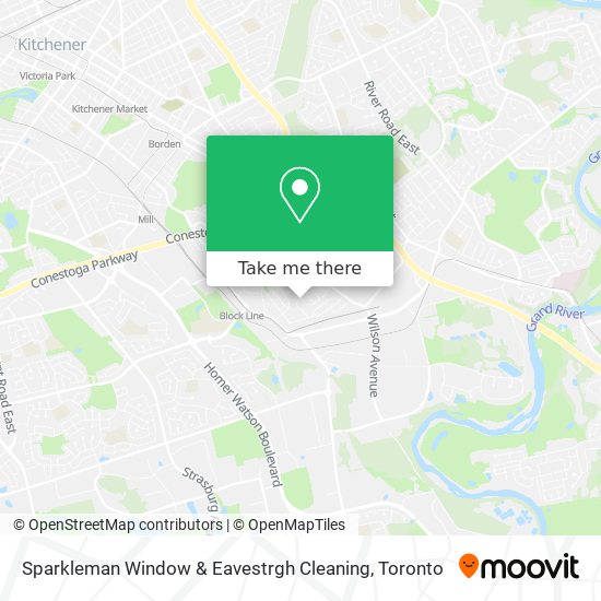 Sparkleman Window & Eavestrgh Cleaning map