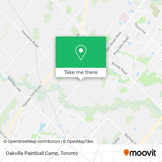 Oakville Paintball Camp map