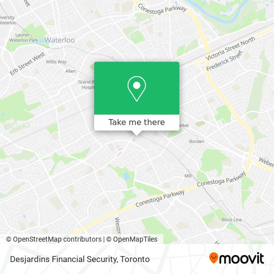 Desjardins Financial Security map