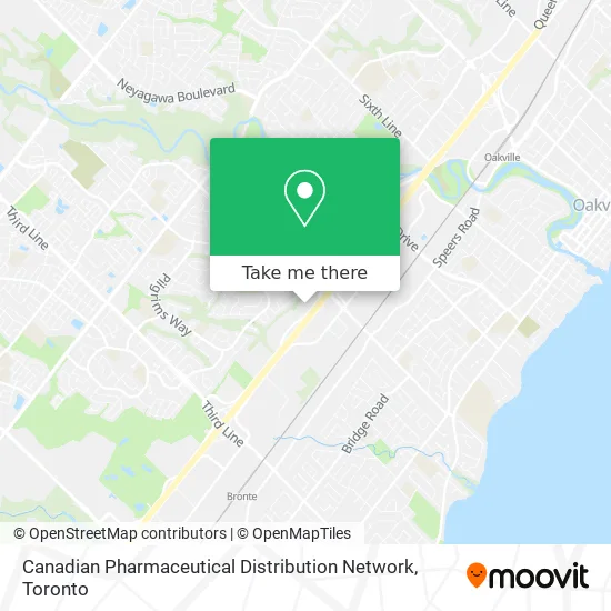 Canadian Pharmaceutical Distribution Network map
