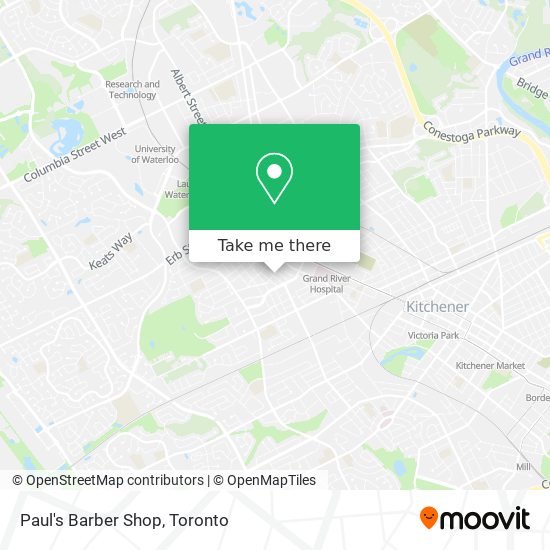 Paul's Barber Shop map