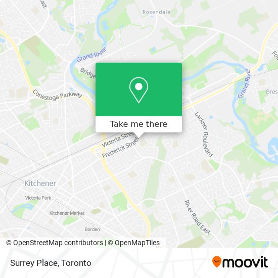 Surrey Place map