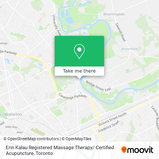 Erin Kalau Registered Massage Therapy/ Certified Acupuncture map