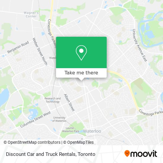 Discount Car and Truck Rentals map