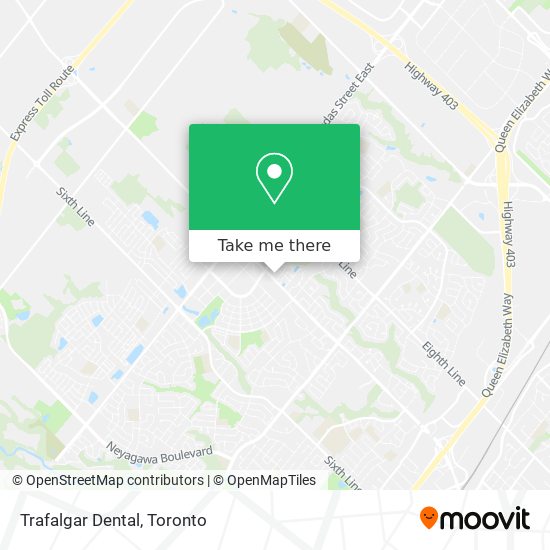 Trafalgar Dental map