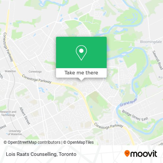 Lois Raats Counselling map