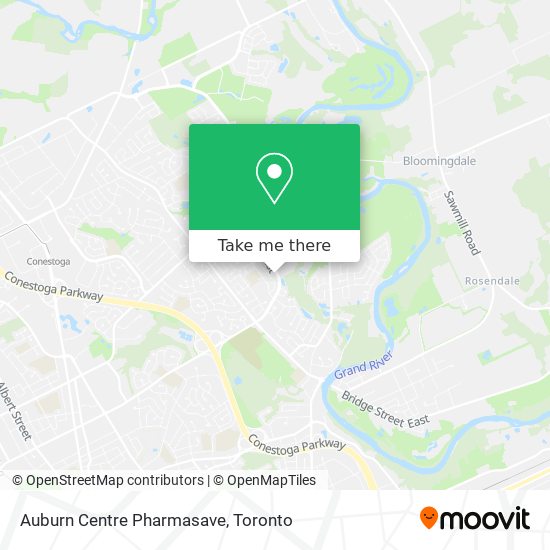 Auburn Centre Pharmasave map