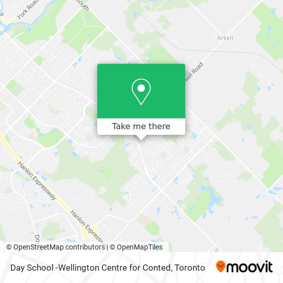 Day School -Wellington Centre for Conted map