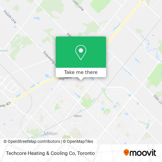 Techcore Heating & Cooling Co map