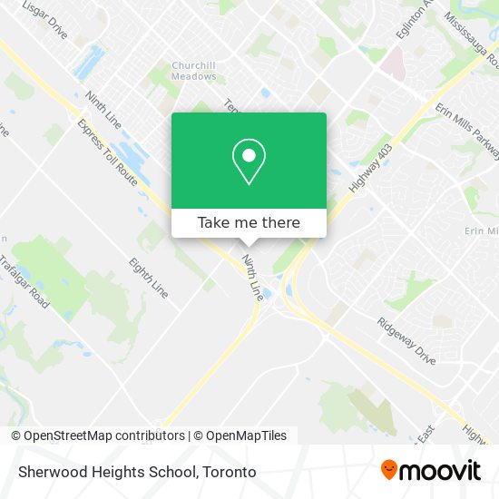 Sherwood Heights School map