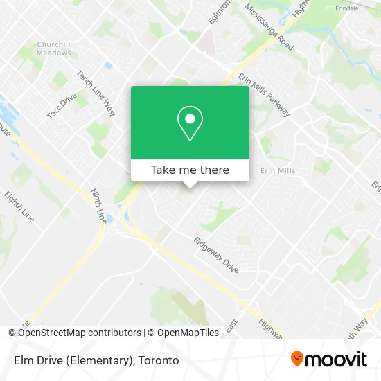 Elm Drive (Elementary) map
