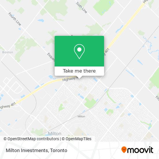 Milton Investments map