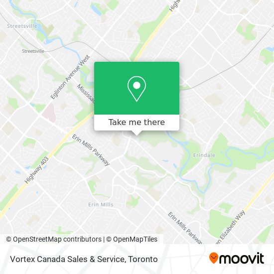 Vortex Canada Sales & Service map