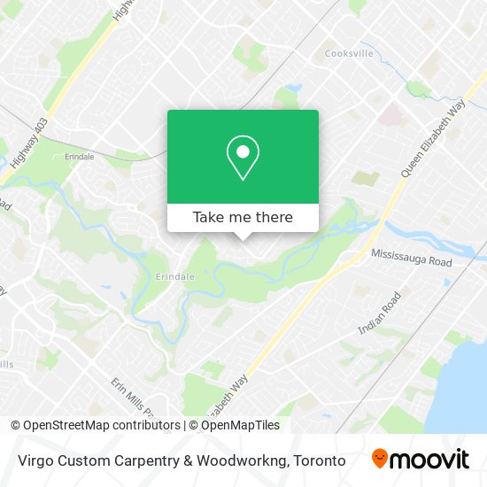 Virgo Custom Carpentry & Woodworkng map