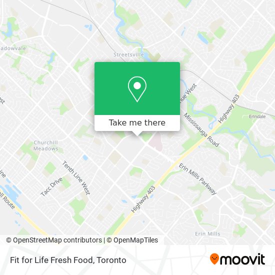 Fit for Life Fresh Food map