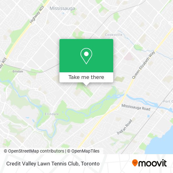 Credit Valley Lawn Tennis Club map