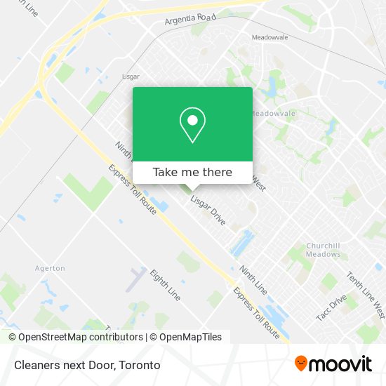 Cleaners next Door map