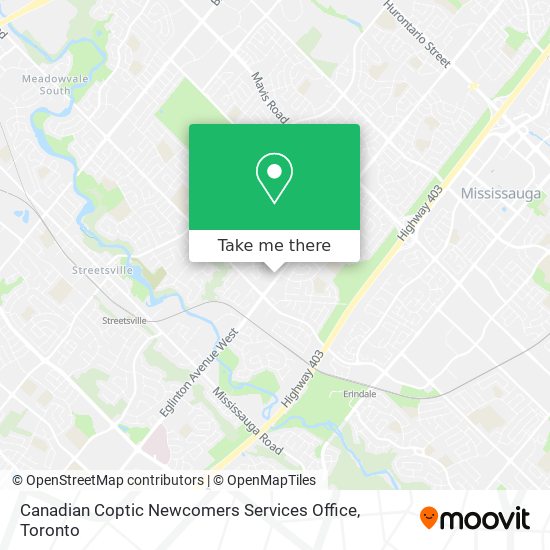 Canadian Coptic Newcomers Services Office map